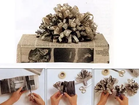 Passo a passo de Embrulho criativo com materiais recicláveis