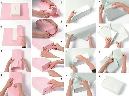 Passo a passo de como fazer um embrulho de presente com papel e fita